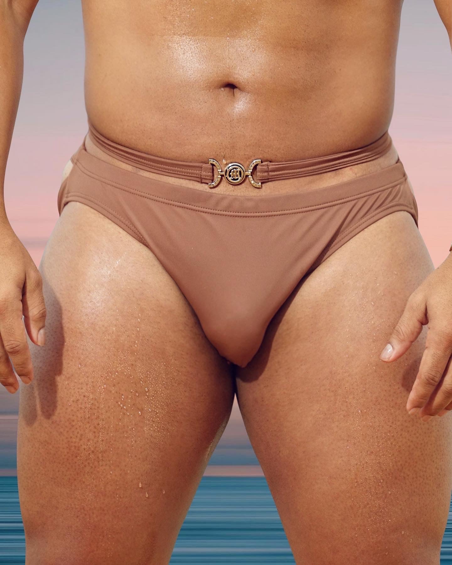 "Noah" Swim Briefs W/ Belt