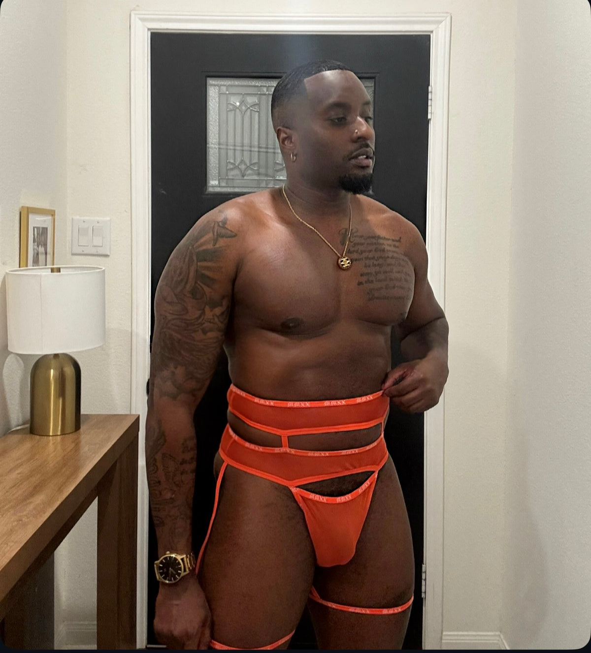 Le Flame Garter 2-Piece Set