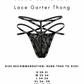 Midnight Lace Garter Thong