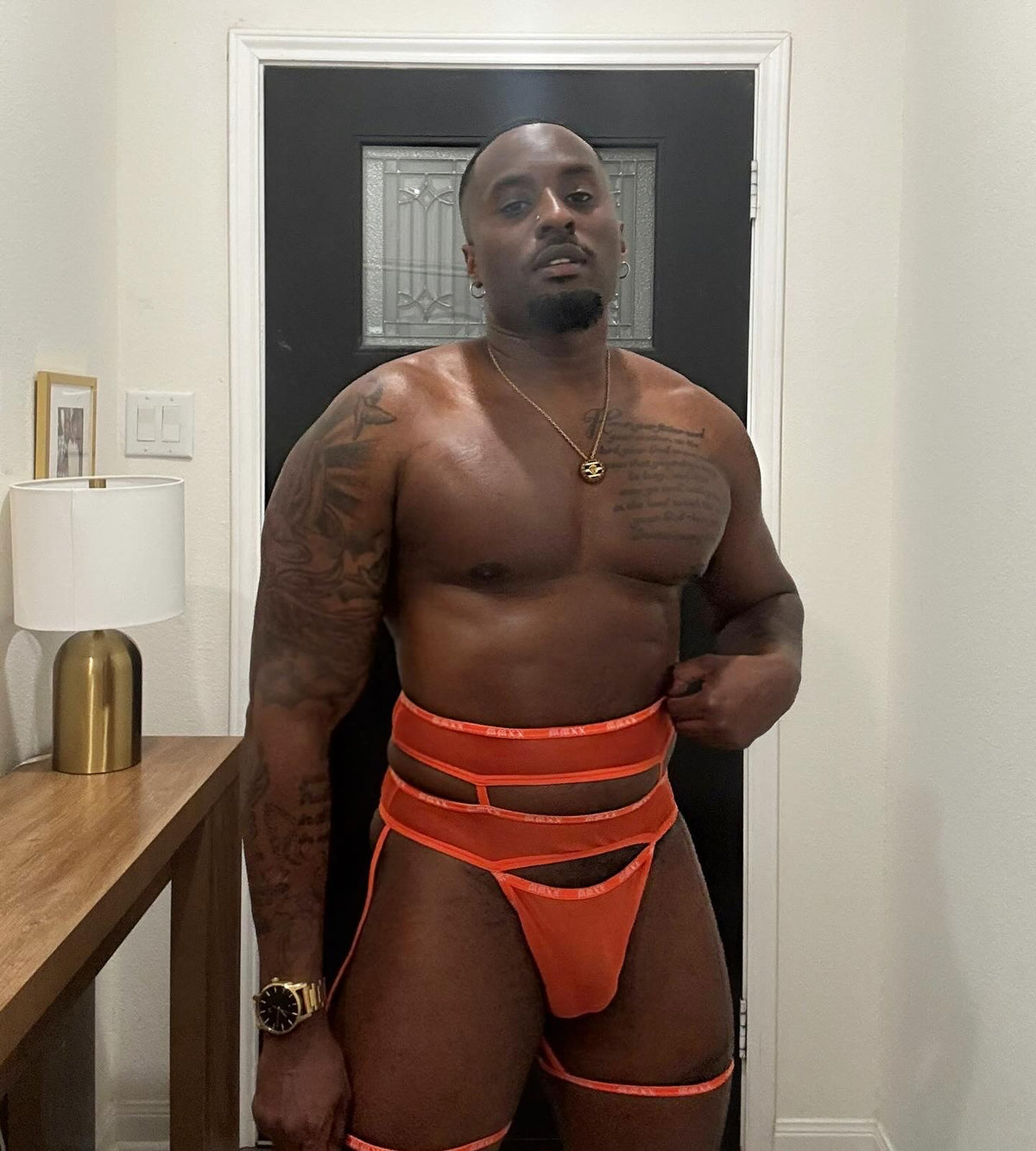 Le Flame Garter 2-Piece Set