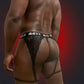 Bad Boy Lace Garter Thong Set (Noir) Black