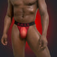 "Most Wanted" Red/Black Mesh Thong