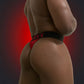 "Most Wanted" Red/Black Mesh Thong