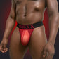 "Most Wanted" Red/Black Mesh Thong