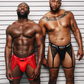 Bad Boy Lace Garter Thong (Red)